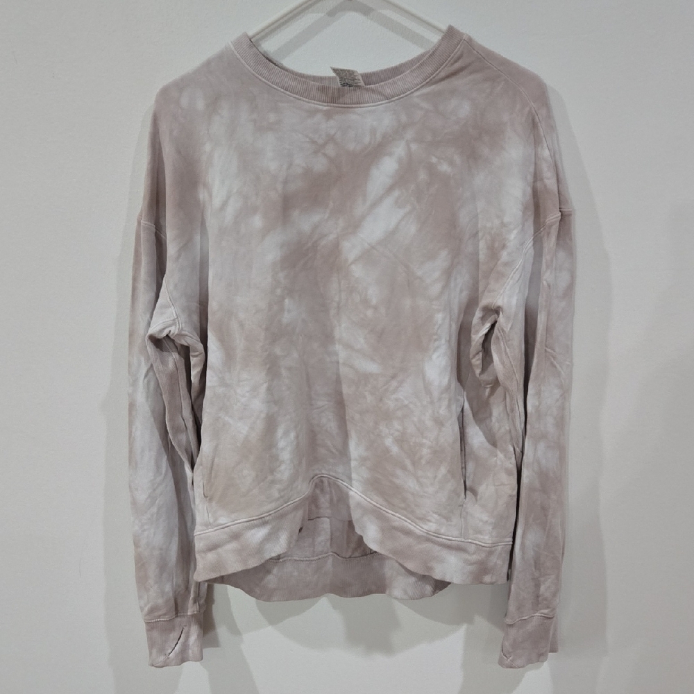 All in Motion Sz Medium Women's Beige Tie-Dye Sweatshirt